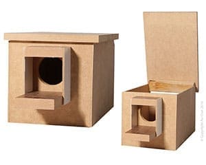 Wooden Budgie Nesting Box