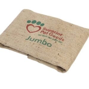 Fitted Hessian Dog Bed Cover