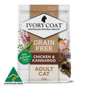 Ivory Coat Grain Free Adult Dry Cat Food Chicken & Kangaroo 2kg