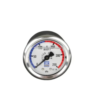 Pool Pro Pressure Gauge Oil Filled Centre Back Mount S/Steel