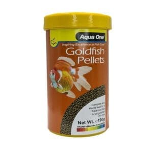 Aquarium Goldfish Koi Pellets 2mm Fish Food 190g Aqua One